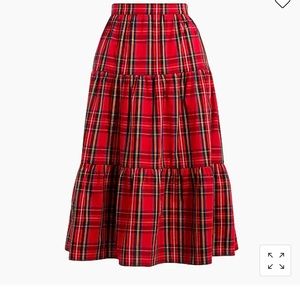 J.Crew factory plaid skirt